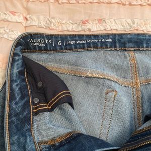 Talbots size 6 high waist ankle jeans